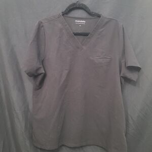 Men's Black Mandala Scrub Top